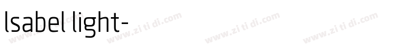 lsabel light字体转换
